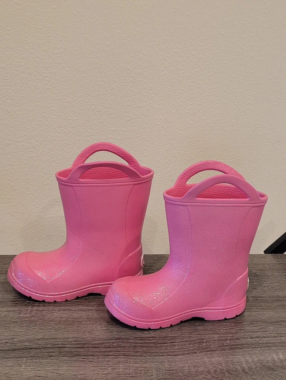 Bearpaw Rain Boots Eva Girls' Pink Glitter Waterproof